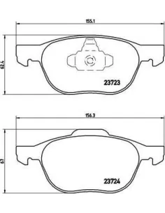 P24061X Juego de pastillas de freno Brembo
