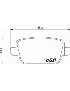 P24075 Juego de pastillas de freno Brembo