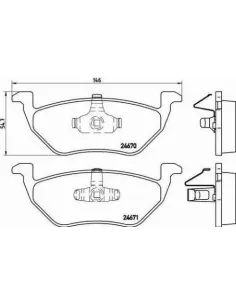 P24085 Juego de pastillas de freno Brembo