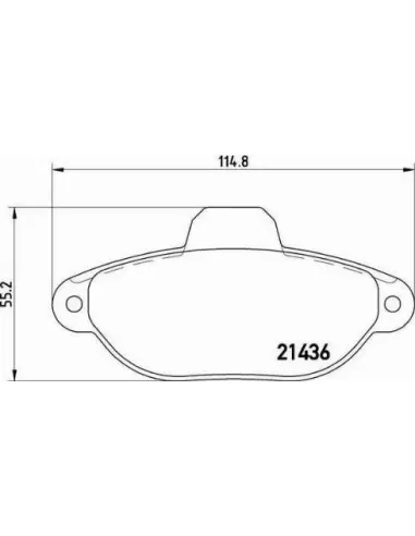 P24147 Juego de pastillas de freno Brembo