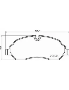 P24171 Juego de pastillas de freno Brembo