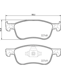 P24210 Juego de pastillas de freno Brembo