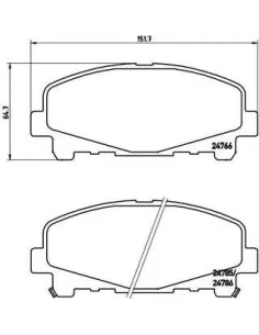 P28043X Juego de pastillas de freno Brembo