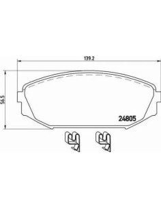 P28049 Juego de pastillas de freno Brembo