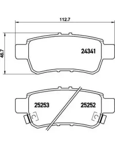 P28062 Juego de pastillas de freno Brembo