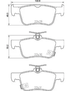 P28089 Juego de pastillas de freno Brembo