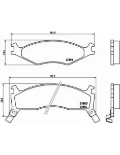 P30006 Juego de pastillas de freno Brembo