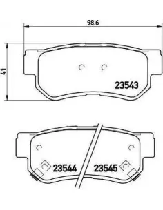 P30014 Juego de pastillas de freno Brembo