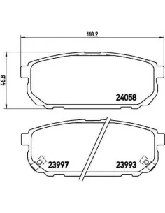 P30023 Juego de pastillas de freno Brembo