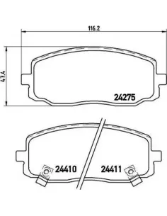 P30032 Juego de pastillas de freno Brembo