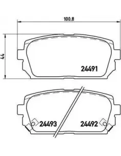 P30040 Juego de pastillas de freno Brembo