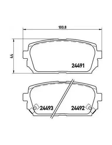Juego de pastillas de freno Hyundai / Kia P 30 040