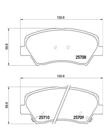 Juego de pastillas de freno Hyundai / Kia P 30 073