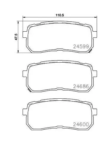 Juego de pastillas de freno Brembo P 30 080