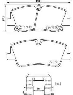 P30089 Juego de pastillas de freno Brembo