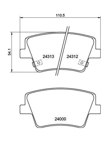Juego de pastillas de freno Brembo P 30 117