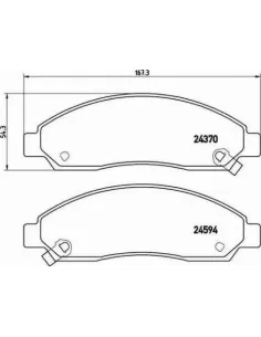 P34005 Juego de pastillas de freno Brembo