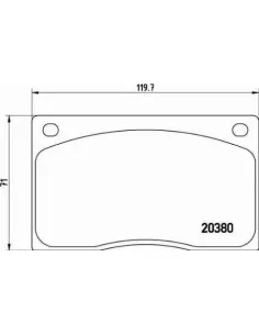 P36003 Juego de pastillas de freno Brembo