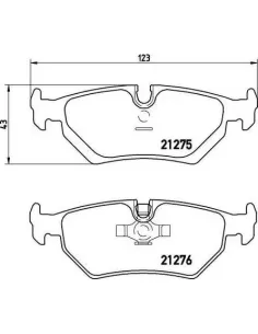 P36008 Juego de pastillas de freno Brembo