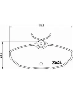 P36013 Juego de pastillas de freno Brembo