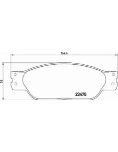 P36016 Juego de pastillas de freno Brembo