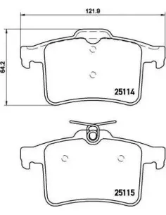P36026 Juego de pastillas de freno Brembo