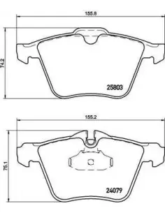 P36028 Juego de pastillas de freno Brembo