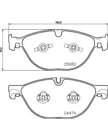 Juego de pastillas de freno Brembo P 36 029