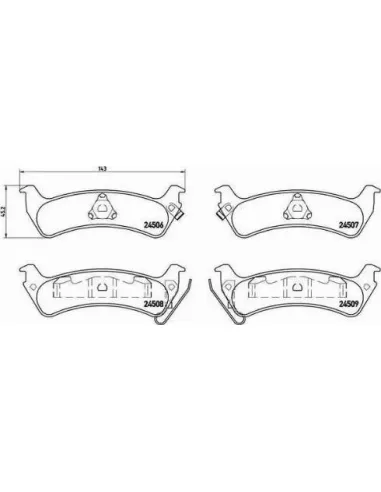 P37012 Juego de pastillas de freno Brembo