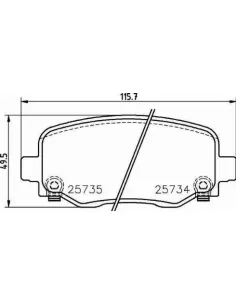 P37020 Juego de pastillas de freno Brembo