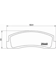 P41002 Juego de pastillas de freno Brembo
