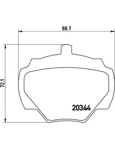 P44001 Juego de pastillas de freno Brembo