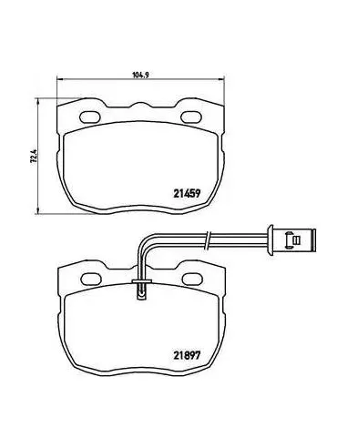 P44004 Juego de pastillas de freno Brembo