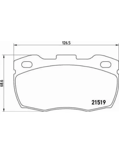 P44005 Juego de pastillas de freno Brembo