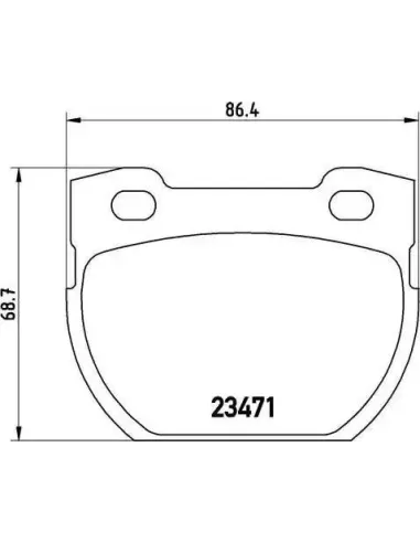 P44006 Juego de pastillas de freno Brembo