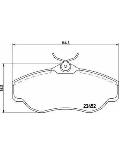 P44008 Juego de pastillas de freno Brembo