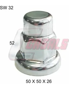 Tapon Cromado Tuerca 32-52Mm