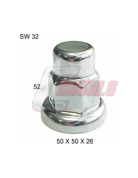 Tapon Cromado Tuerca 32-52Mm