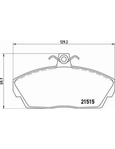 P44010 Juego de pastillas de freno Brembo