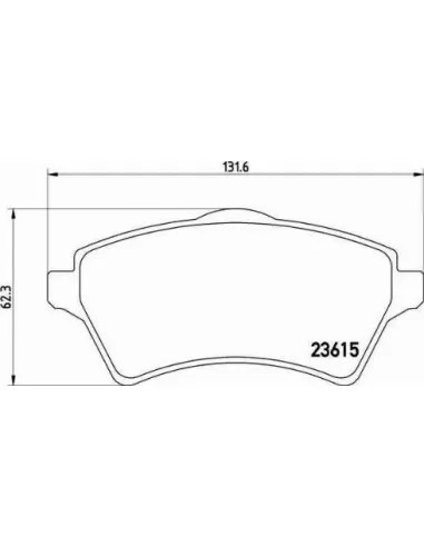 P44011 Juego de pastillas de freno Brembo