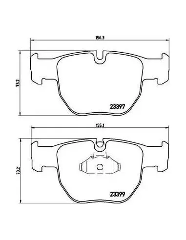 P44012 Juego de pastillas de freno Brembo