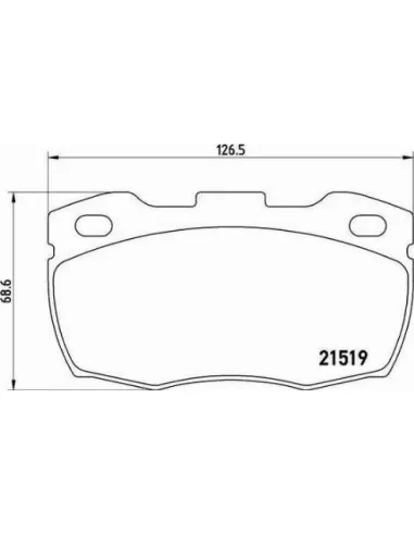 P44015 Juego de pastillas de freno Brembo