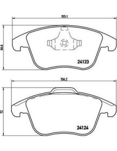 P44020X Juego de pastillas de freno Brembo