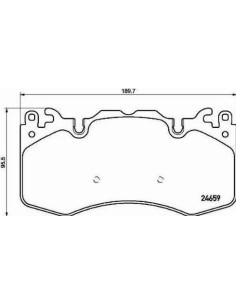 P44023 Juego de pastillas de freno Brembo
