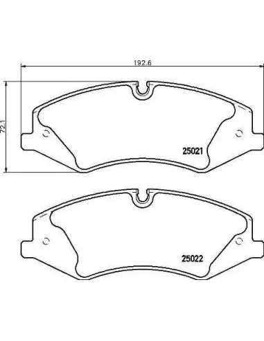 P44024 Juego de pastillas de freno Brembo