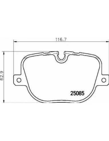 P44025 Juego de pastillas de freno Brembo