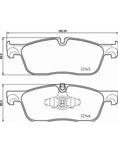 P44026 Juego de pastillas de freno Brembo