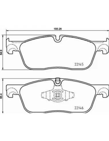 P44026 Juego de pastillas de freno Brembo