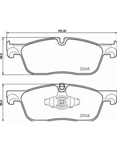 P44026X Juego de pastillas de freno Brembo