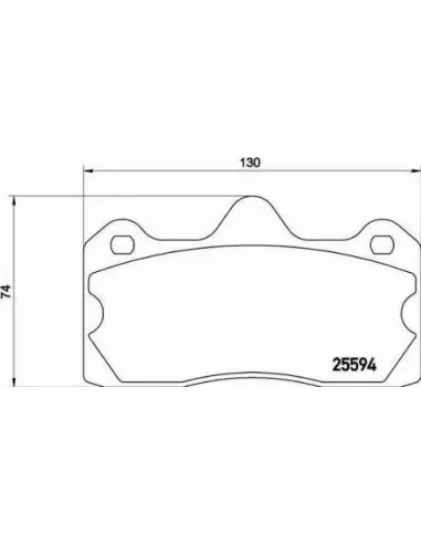 P47002 Juego de pastillas de freno Brembo